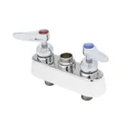 image of T&S Brass B-1110-CR-LNM Workboard Faucet, Deck Mount, 4" Centers, Less Nozzle