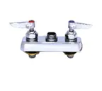 image of T&S Brass B-1110-LNM Workboard Faucet, Less Nozzle, Deck Mounted, Bronze Body