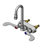 image of T&S Brass B-1115-132X-02 Faucet Workboard, Wall Mount, 4" Centers
