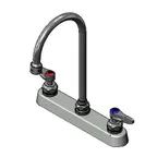 image of T&S Brass B-1120-5X-V22CR Workboard Mixing Faucet, Deck Mount, 8" Centers