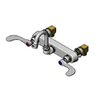 image of T&S Brass B-1125-XS-HM Faucet Workboard, 8" Wall Mount