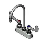 image of T&S Brass B-1140-WH4 Workboard Mixing Faucet, Deck Mount, 3-1/2" Centers