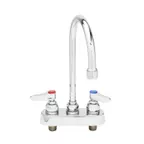 image of T&S Brass B-1141-2-V12-CR Workboard Mixing Faucet, Deck Mount, 4" Oc