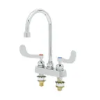 image of T&S Brass B-1141-2W4V12CR Workboard Mixing Faucet, Deck Mount, 4" Centers