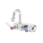 image of T&S Brass B-1146-01-CR Workboard Faucet, Wall Mount, 4" Centers