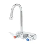 image of T&S Brass B-1146-02ACR-AM Workboard Faucet, Wall Mount, 4" Centers