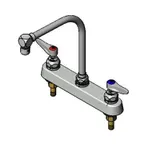 image of T&S Brass B-1148 Faucet Workboard, Deck Mount, 8" Center, Swing Gooseneck