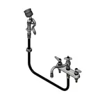image of T&S Brass B-1152-092A Faucet Workboard, Deck Mount, 8" Centers, 8" Swing Nozzle