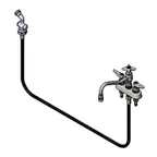 image of T&S Brass B-1152 Faucet Workboard, 8" Swing Nozzle, Deck Mounted, Bronze Body