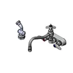 image of T&S Brass B-1156-CR Workboard Mixing Faucet, Wall Mount, 4" Centers