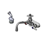 image of T&S Brass B-1156 Faucet Workboard, 8" Swing Nozzle, Splash Mounted, Bronze Body