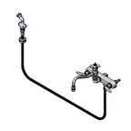 image of T&S Brass B-1157 Faucet Workboard, 8" Swing Nozzle, Splash Mounted, Bronze Body