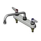 image of T&S Brass B-1164 Faucet Workboard, 8" C/C, Deck Mount, 1/2"Npt Male Shanks