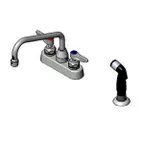 image of T&S Brass B-1171-CR Workboard Mixing Faucet, Deck Mount, 4" Centers