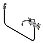 image of T&S Brass B-1172-01 Workboard Mixing Faucet, Deck Mount, 8" Centers