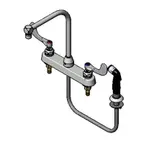 image of T&S Brass B-1175 Workboard Faucet, Deck Mount, 8" Centers