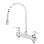 image of T&S Brass B-1194-QT-A22 Workboard Mixing Faucet, Deck Mount, 8" Centers
