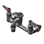 image of T&S Brass B-2271-POL-CR Service Sink Faucet, Wall Mount, 8" Adjustable Centers