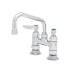 image of T&S Brass B-2283 Double Pantry Faucet, Deck Mount, 4" Centers