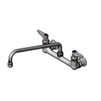 image of T&S Brass B-2299-CR Mixing Faucet, Wall Mount, 8" Adjustable Centers