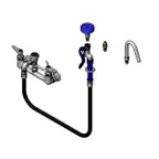 image of T&S Brass B-2312-CR Pot Filler Faucet, Wall Mount, 8" Centers, Single Control