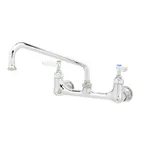 image of T&S Brass B-2342 Faucet, Wall Mount, 8" Centers, 10" Swing Nozzle, Lever Handles