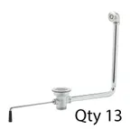 image of T&S Brass B-3940-01M Waste Valve, Twist Handle, 3" Sink Opening