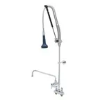 image of T&S Brass B-5110-12-CRB8P Easyinstall Durapull Pre-Rinse Unit, Deck Mount