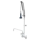 image of T&S Brass B-5120-12CRB8TP Easyinstall Durapull Pre-Rinse Unit, 8" Deck Mount, 