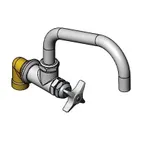 image of T&S Brass BF-0299-08 Big-Flo Faucet, Wall Mount, 8" Swivel Nozzle, 4 Arm Handle