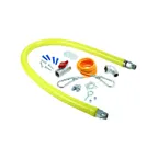 image of T&S Brass HG-2C-60K Safe-T-Link Gas Connector Kit, 1/2" Npt Male To Male Thread