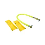 image of T&S Brass HG-4D-36S-PS Safe-T-Link Gas Connector Hose, 3/4" Connection, 36"L