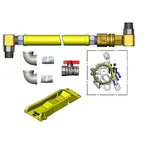 image of T&S Brass HG-4E-48SK-FFPS Safe-T-Link Gas Connector Hose, 1" Npt X 48" Long