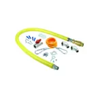 image of T&S Brass HG-4E-60K-FF Safe-T-Link Gas Appliance Connector, 60" Long Coated Hose