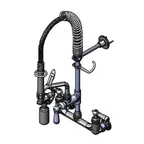 image of T&S Brass MPY-8WCN-06-CR Mini Pre-Rinse Unit, 8" Wall Mount, 6" Swing Nozzle