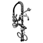 image of T&S Brass MPZ-2DWV-08-CR Easyinstall Mini Pre-Rinse Units, Deck Mount