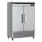 image of Turbo Air TSR-49SD-N6 54" 2-Section Super Deluxe Reach-In Refrigerator w/ 2 Solid Doors, Bottom Mount, 43 cu. ft.