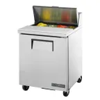 image of True TSSU-27-08-HC 27" One Section Sandwich / Salad Prep Table w/ 1 Door, 8 Pans