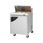image of Turbo Air TST-28SD-N 27" One Section Sandwich / Salad Prep Table w/ 1 Door, 8 Pans