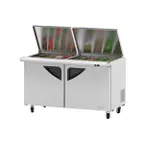 image of Turbo Air TST-60SD-24-N-FL 60" Mega Top Sandwich/Salad Prep Table w/ 2 Doors, 24 Pans