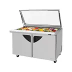 image of Turbo Air TST-60SD-24-N-GL 60" Mega Top Sandwich/Salad Prep Table w/ 2 Doors, 24 Pans