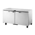 image of True TUC-60F-HC~SPEC3 60" 2-Door Undercounter Freezer, Stainless Steel, 15-17 cu. ft.