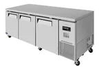 image of Turbo Air JUF-93D-N 93" 3-Section Undercounter Freezer w/ 3 Doors, 30 cu. ft..