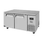 image of Turbo Air JUR-67D-N 67" 2-Section Undercounter Refrigerator w/ 2 Doors, 19 cu. ft.
