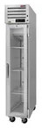 image of Turbo Air PRO-12R-G-N(-L) One Section Reach-In Refrigerator w/ Glass Door, Top Mount, Stainless Steel, 10 cu. ft.