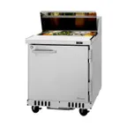 image of Turbo Air PST-28-FB-N(-L) 27" 1-Door Sandwich and Salad Prep Table, 8 Pans, Stainless Steel