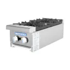 image of Turbo Air TAHP-12-2 12" Countertop Gas Hotplate with (2) Burners, Manual Control, 64.000 BTU