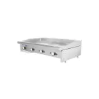 image of Turbo Air TAMG-48 48" Countertop Manual Gas Griddle, 3/4" Steel Plate, 88.000 BTU
