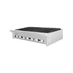 image of Turbo Air TARB-48 48" Countertop Gas Radiant Charbroiler w/ (8) Burners, 120.000 BTU