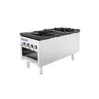 image of Turbo Air TASP-18-D 18" Gas Stock Pot Range w/ (2) Three Ring Burners, Front to Back Design, 158.000 BTU